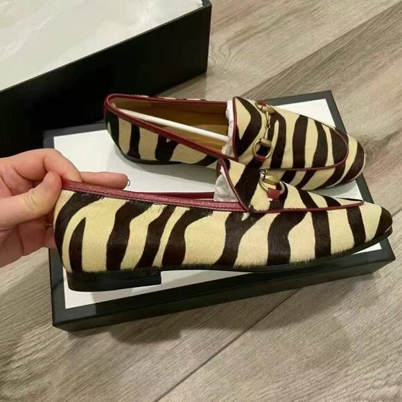 NIB Authentic Gucci Horsebit Accent Ponyhair Loafer - Picture 1 of 4